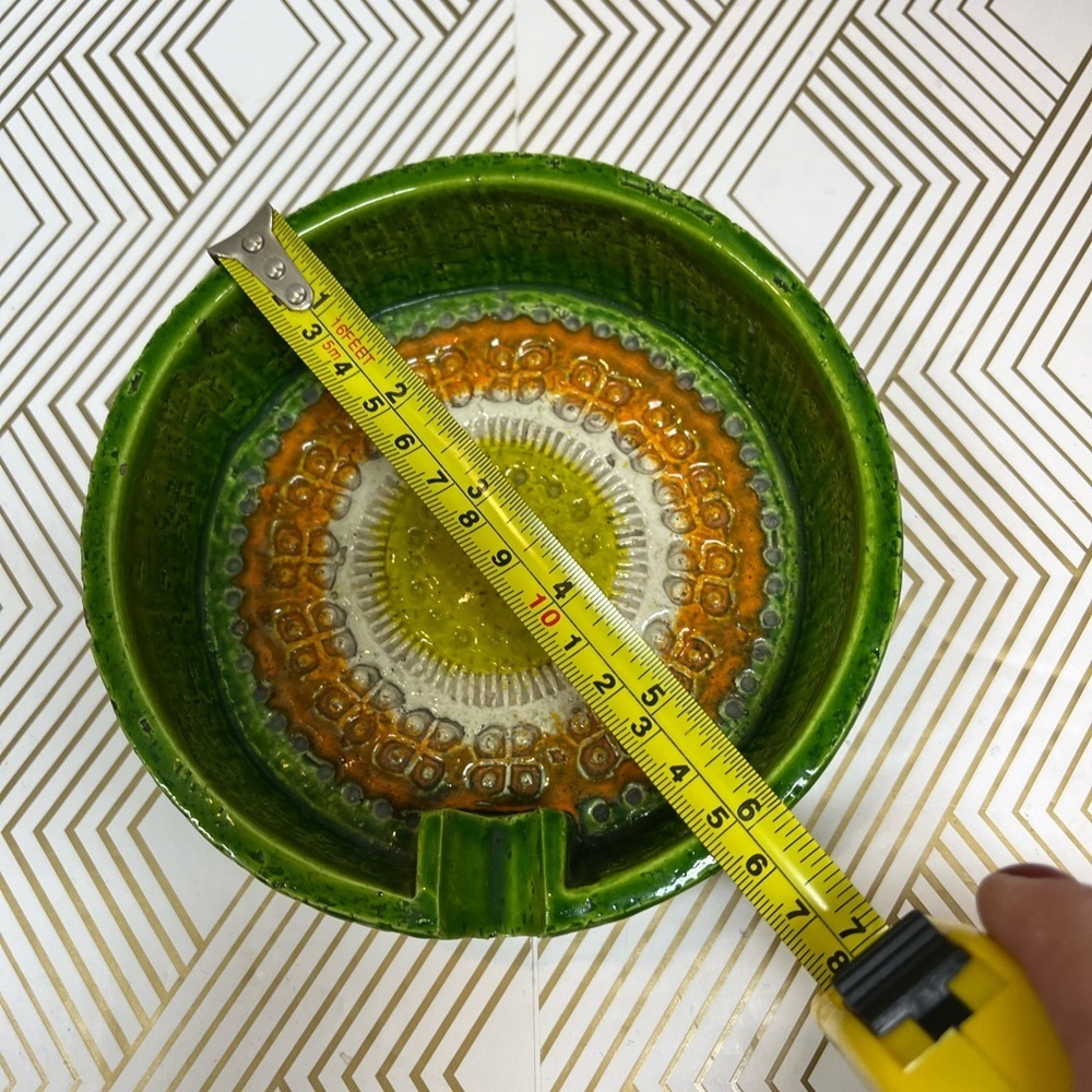 Vintage Mid-Century Bitossi For Rosenthal-Netter Ceramic Glazed Ashtray - Picture 14 of 14